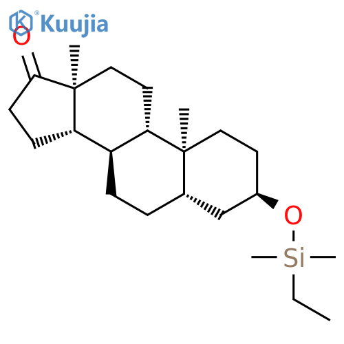 Androstan-17-one, 3-[(ethyldimethylsilyl)oxy]-, (3a,5a)- structure