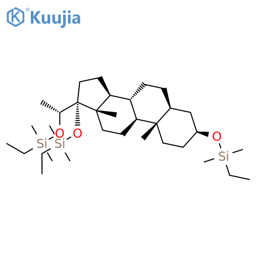 Silane, [[(3b,5a,20R)-pregnane-3,17,20-triyl]tris(oxy)]tris[ethyldimethyl- structure