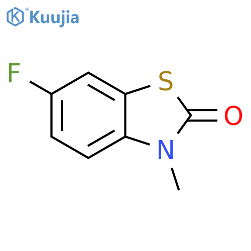 2(3H)-Benzothiazolone, 6-fluoro-3-methyl- structure
