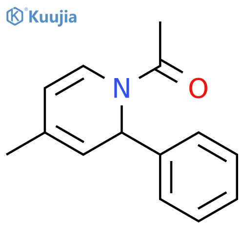 PYRIDINE, 1-ACETYL-1,2-DIHYDRO-4-METHYL-2-PHENYL- structure