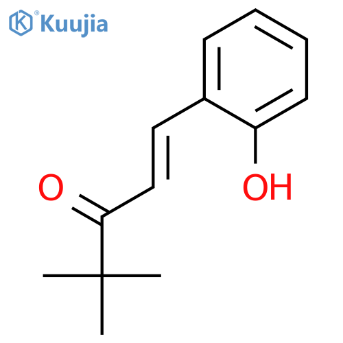 1-(2-hydroxyphenyl)-4,4-dimethylpent-1-en-3-one structure