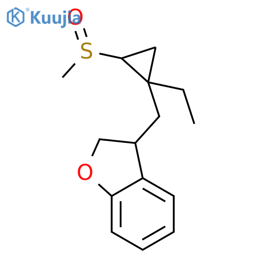 3-{[1-Ethyl-2-(methanesulfinyl)cyclopropyl]methyl}-2,3-dihydro-1-benzofuran structure
