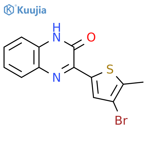 2(1H)-Quinoxalinone, 3-(4-bromo-5-methyl-2-thienyl)- structure