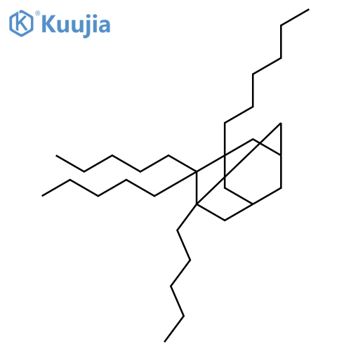 TRICYCLO[3.3.1.13,7]DECANE, HEXYLTRIPENTYL- structure