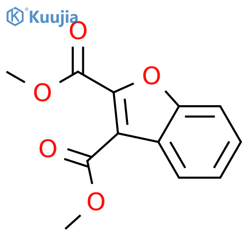 Benzofurandicarboxylic acid, dimethyl ester structure