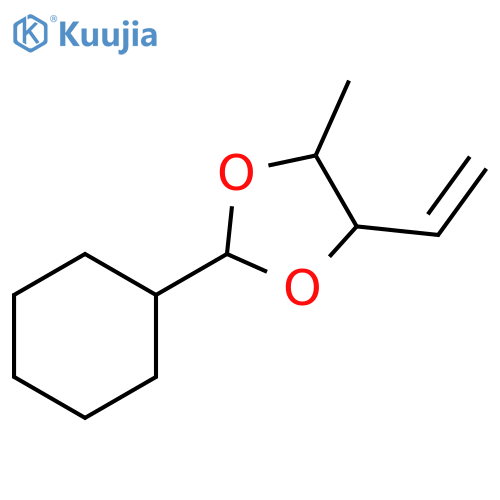 1,3-Dioxolane, 2-cyclohexyl-4-ethenyl-5-methyl- structure