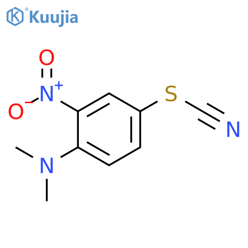 Thiocyanic acid, 4-(dimethylamino)-3-nitrophenyl ester structure