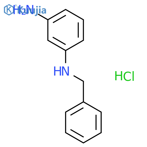 1,3-Benzenediamine, N-(phenylmethyl)-, hydrochloride structure