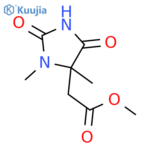 4-IMIDAZOLIDINEACETIC ACID, 3,4-DIMETHYL-2,5-DIOXO-, METHYL ESTER structure