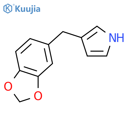 1H-Pyrrole,3-(1,3-benzodioxol-5-ylmethyl)- structure