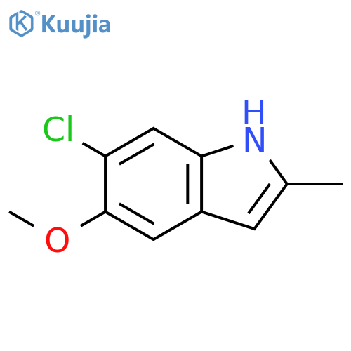 1H-Indole, 6-chloro-5-methoxy-2-methyl- structure