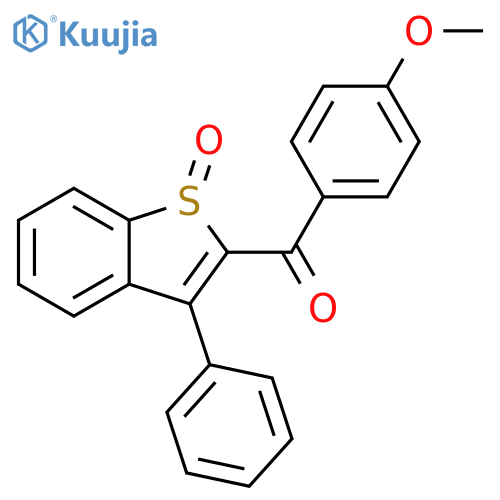 Methanone, (4-methoxyphenyl)(1-oxido-3-phenylbenzo[b]thien-2-yl)- structure