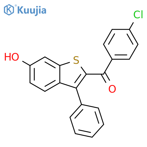 Methanone, (4-chlorophenyl)(6-hydroxy-3-phenylbenzo[b]thien-2-yl)- structure