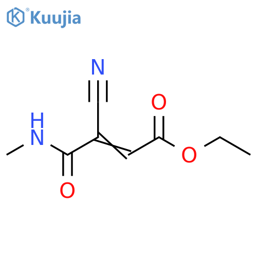 2-Butenoic acid, 3-cyano-4-(methylamino)-4-oxo-, ethyl ester structure