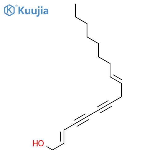 2,9-Heptadecadiene-4,6-diyn-1-ol, (Z,Z)- structure