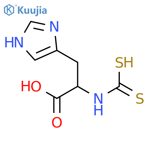 L-Histidine, N-(dithiocarboxy)- structure