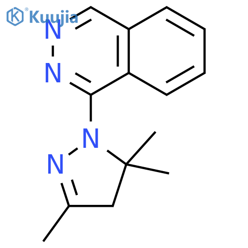 1-(3,5,5-Trimethyl-4,5-dihydro-1H-pyrazol-1-yl)phthalazine structure
