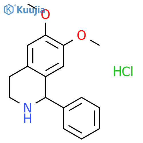 6,7-Dimethoxy-1-phenyl-1,2,3,4-tetrahydroisoquinoline hydrochloride structure