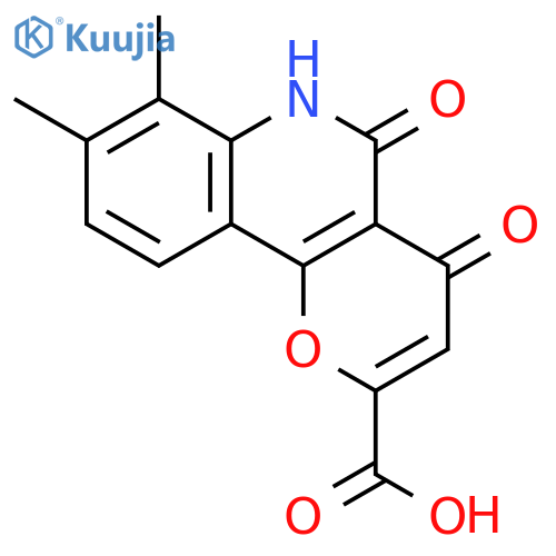 5,6-Dihydro-7,8-dimethyl-4,5-dioxo-4H-pyrano3,2-cquinoline-2-carboxylic Acid structure