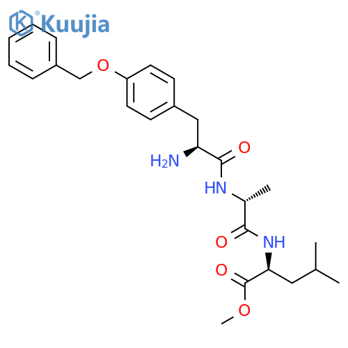 L-LEUCINE, N-[N-[O-(PHENYLMETHYL)-L-TYROSYL]-D-ALANYL]-, METHYL ESTER structure