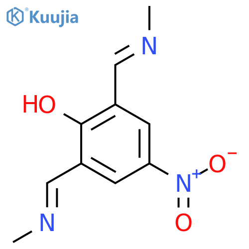 PHENOL, 2,6-BIS[(METHYLIMINO)METHYL]-4-NITRO- structure