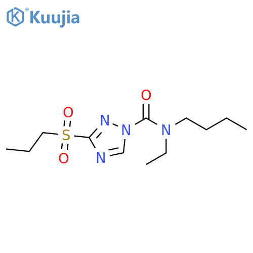 1H-1,2,4-Triazole-1-carboxamide, N-butyl-N-ethyl-3-(propylsulfonyl)- structure