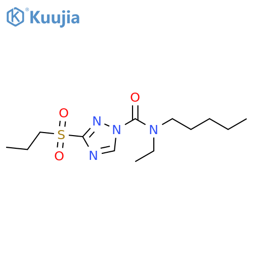 1H-1,2,4-Triazole-1-carboxamide, N-ethyl-N-pentyl-3-(propylsulfonyl)- structure