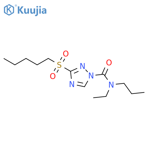 1H-1,2,4-Triazole-1-carboxamide, N-ethyl-3-(pentylsulfonyl)-N-propyl- structure