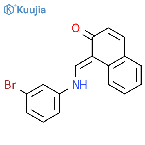 2(1H)-Naphthalenone, 1-[[(3-bromophenyl)amino]methylene]- structure