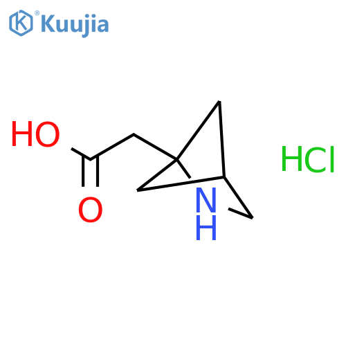 2-{2-azabicyclo[2.1.1]hexan-1-yl}acetic acid hydrochloride structure