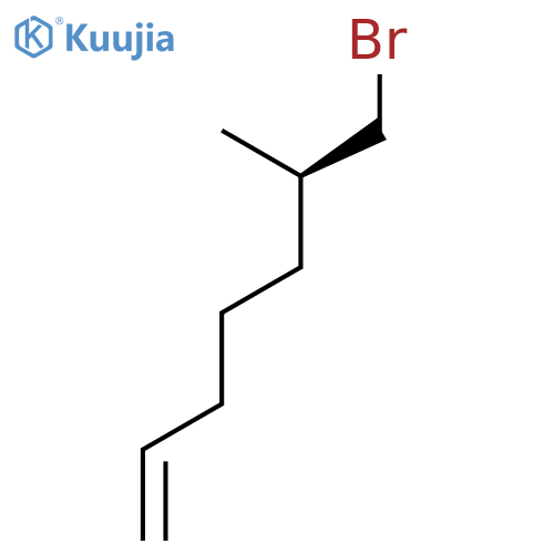 1-HEPTENE, 7-BROMO-6-METHYL-, (6R)- structure