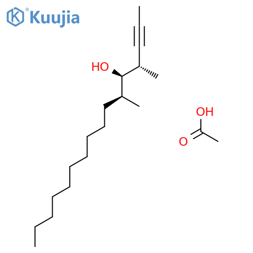 2-HEXADECYN-5-OL, 4,6-DIMETHYL-, ACETATE, (4S,5R,6S)- structure