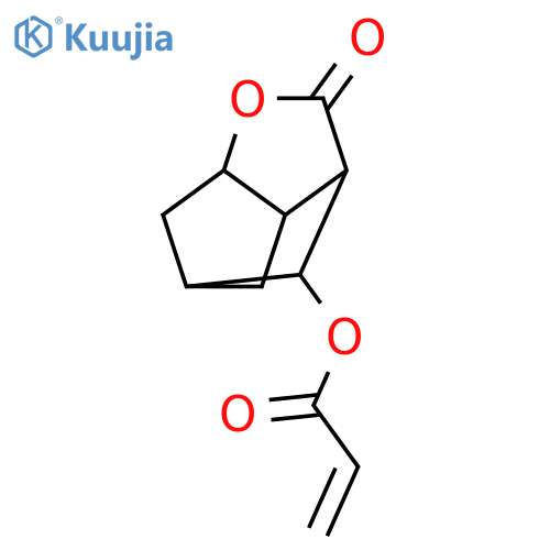 (5-Oxo-4-oxatricyclo[4.2.1.03,7]nonan-9-yl) prop-2-enoate structure