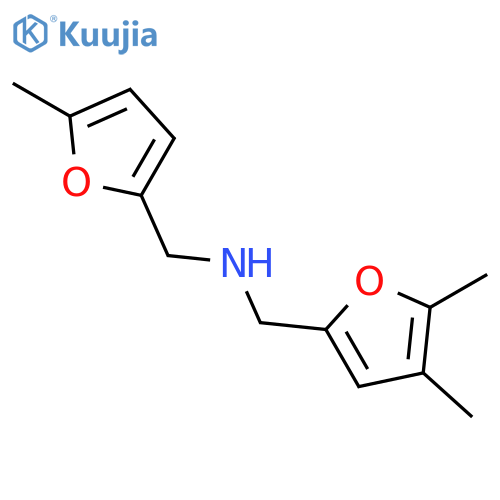 2-FURANMETHANAMINE, 4,5-DIMETHYL-N-[(5-METHYL-2-FURANYL)METHYL]- structure