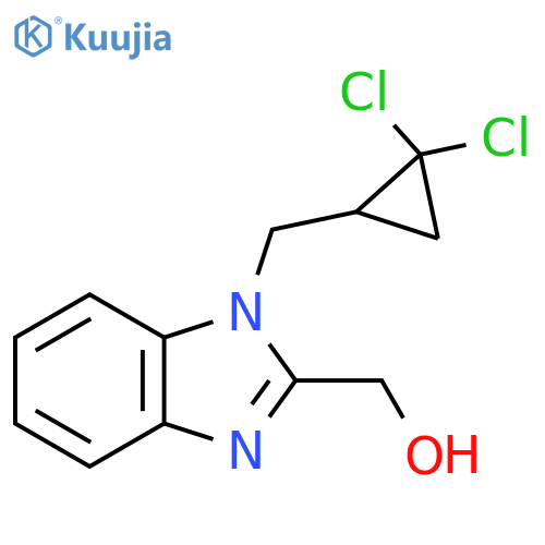 {1-(2,2-dichlorocyclopropyl)methyl-1H-1,3-benzodiazol-2-yl}methanol structure