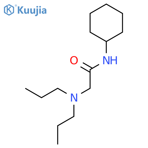 ACETAMIDE, N-CYCLOHEXYL-2-(DIPROPYLAMINO)- structure