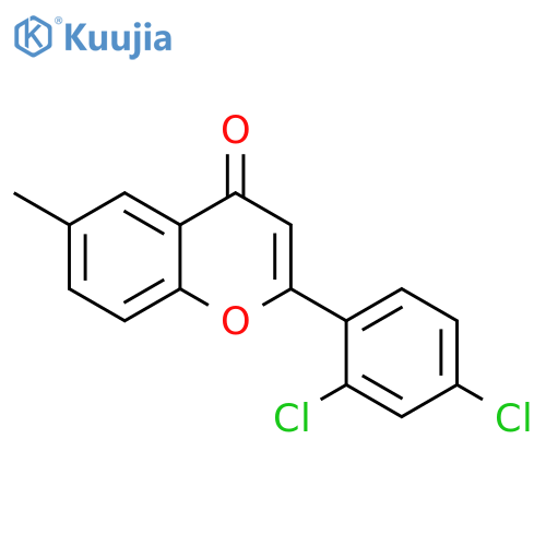 2-(2,4-dichlorophenyl)-6-methyl-4H-chromen-4-one structure