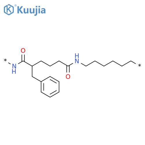 Poly[imino[1,6-dioxo(phenylmethyl)-1,6-hexanediyl]imino-1,6-hexanediyl] structure