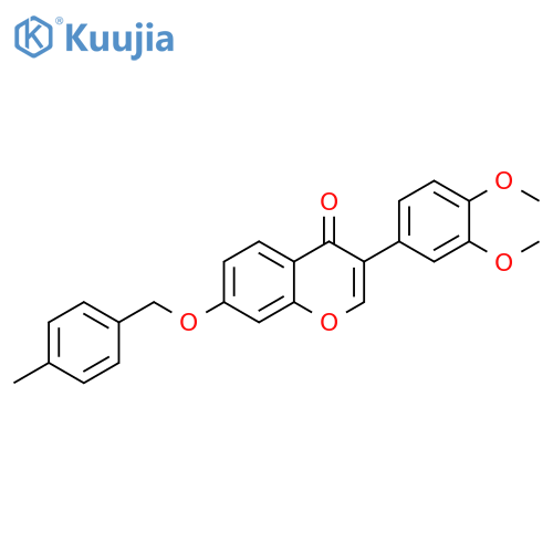 3-(3,4-dimethoxyphenyl)-7-(4-methylphenyl)methoxy-4H-chromen-4-one structure