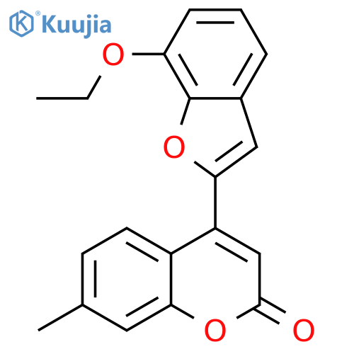 4-(7-ethoxy-1-benzofuran-2-yl)-7-methyl-2H-chromen-2-one structure