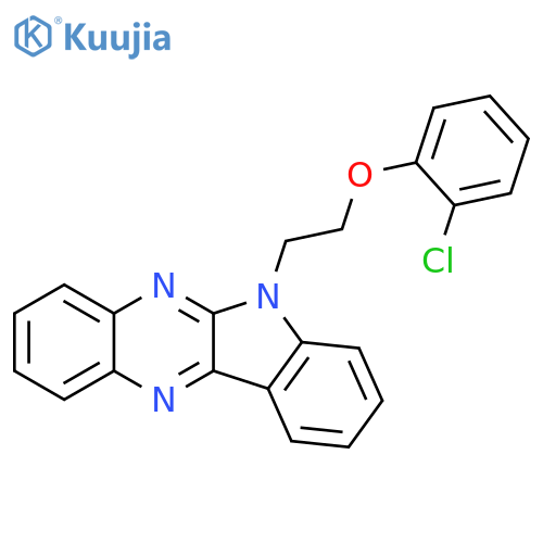 6-2-(2-chlorophenoxy)ethyl-6H-indolo2,3-bquinoxaline structure