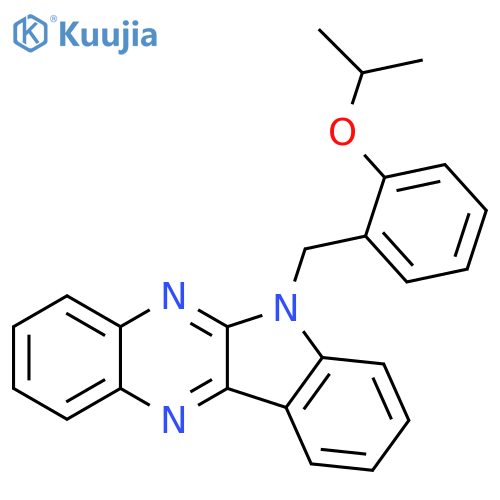 6-{2-(propan-2-yloxy)phenylmethyl}-6H-indolo2,3-bquinoxaline structure