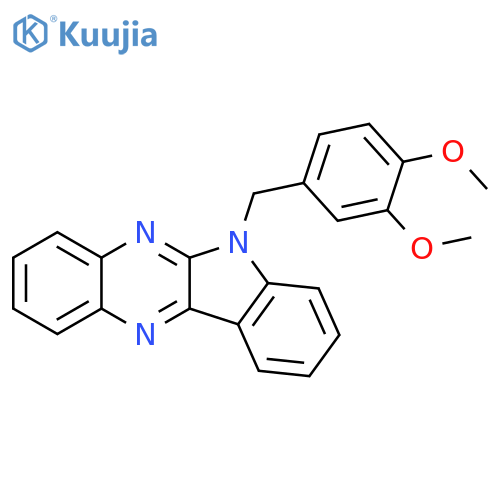 6-(3,4-dimethoxyphenyl)methyl-6H-indolo2,3-bquinoxaline structure