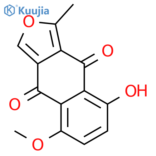 NAPHTHO[2,3-C]FURAN-4,9-DIONE, 8-HYDROXY-5-METHOXY-1-METHYL- structure