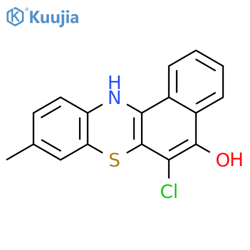 12H-Benzo[a]phenothiazin-5-ol, 6-chloro-9-methyl- structure
