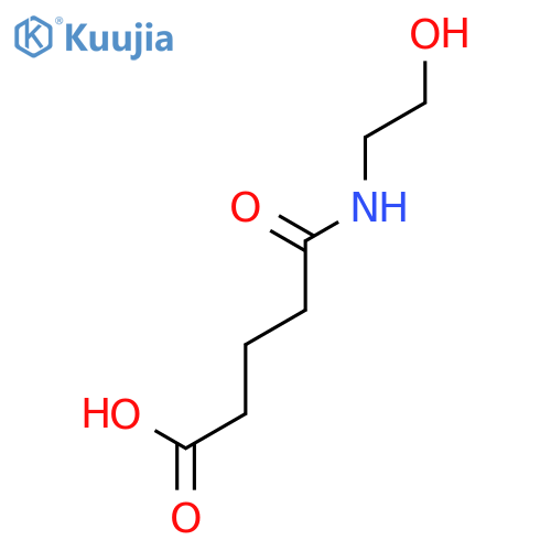 4-(2-hydroxyethyl)carbamoylbutanoic acid structure