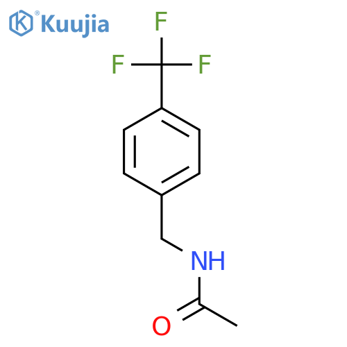 N-[4-(trifluoromethyl)benzyl]acetamide structure