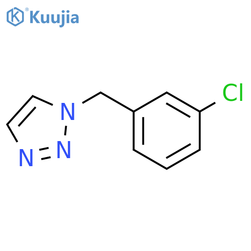 1H-1,2,3-Triazole, 1-[(3-chlorophenyl)methyl]- structure
