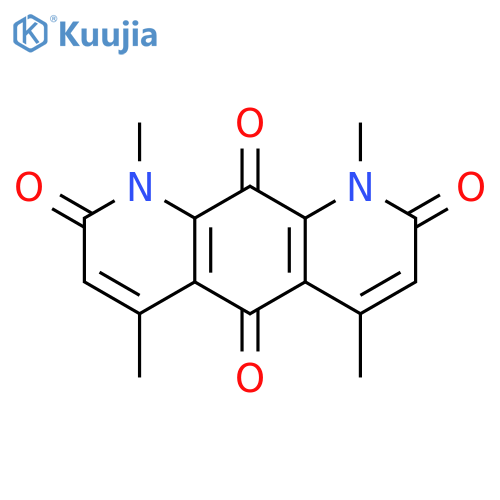 Pyrido[3,2-g]quinoline-2,5,8,10(1H,9H)-tetrone, 1,4,6,9-tetramethyl- structure