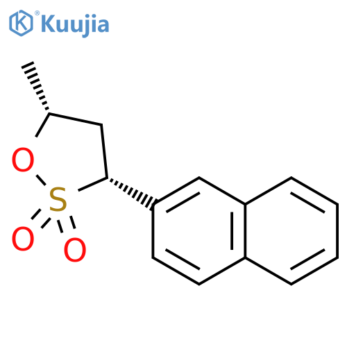 1,2-OXATHIOLANE, 5-METHYL-3-(2-NAPHTHALENYL)-, 2,2-DIOXIDE, (3R,5R)- structure